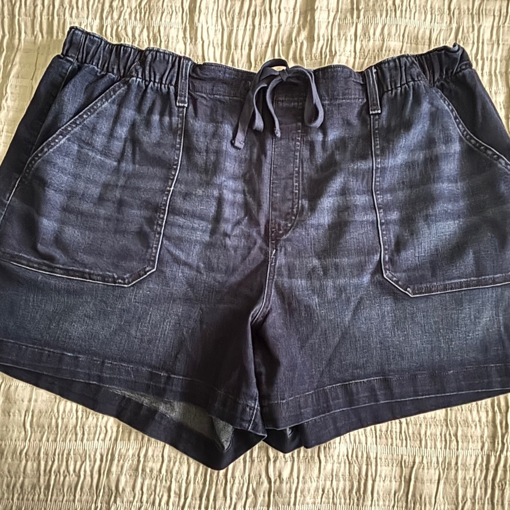Terra & Sky Dark Blue Denim Shorts